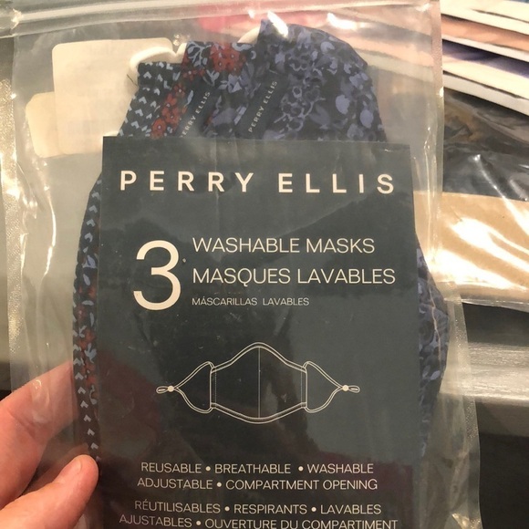 Perry Ellis 3 pack washable Fashion Face Masks. New with tags - Picture 4 of 5